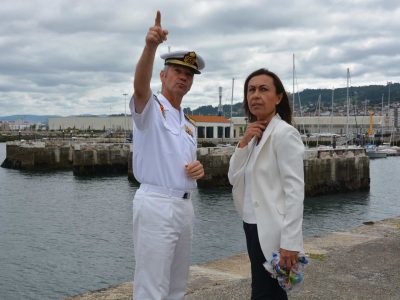 Ramallo fai a primeira visita institucional á Escola Naval Militar desde a constitución do novo Goberno local