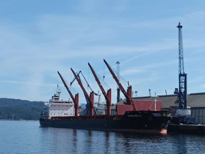 Intensa actividad de graneles sólidos en el Puerto