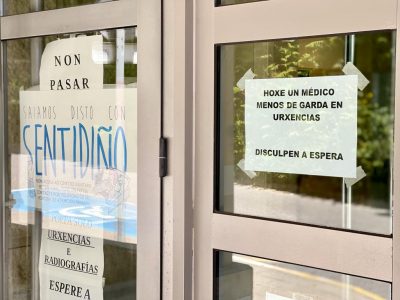 Sen ningunha facultativa o Centro de Saúde de Cangas ao tempo que continúa co recorte dunha médica en Urxencias