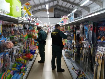 La Guardia Civil interviene juguetes que no cumplen con la normativa de seguridad