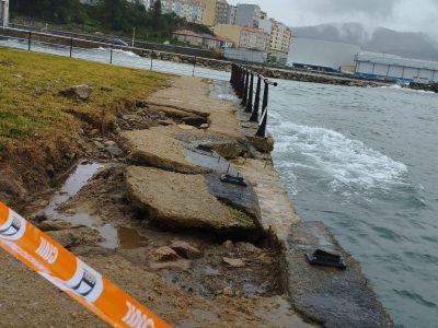 Karlotta azota O Salgueirón y amenaza el Bouzós