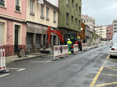 O Concello informa do avance das obras de mellora urbana do casco urbano