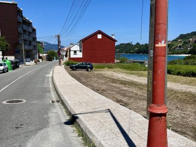 O Concello constrúe unha beirarrúa en Gago de Mendoza, cara a praia de Aguete