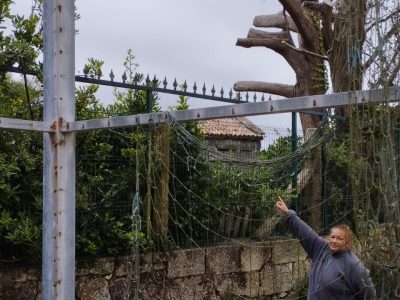 La casa con más ‘pelotas’ porque el Concello no repone la red  