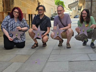 Los artistas del Paseo de la Fama cangués dejan su firma