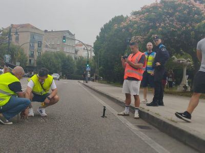 Comienza la recreación del accidente mortal en Cangas