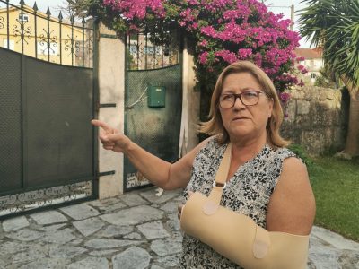 La mujer atropellada en Aldán: “La segunda vez que vino con la furgoneta fue para rematarme”