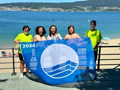 As praias de Marín estrean xullo coizado das Bandeiras Azuis e a chegada dos socorristas