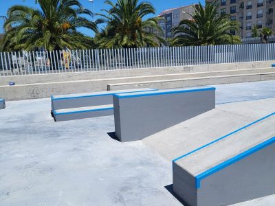 O skatepark do Parque Azul completará a súa remodelación cunha intervención artística e o saneo de todo o seu acceso