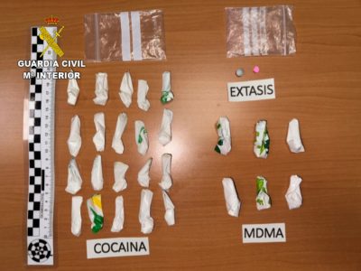 Pillan este fin de semana a dos personas en Bueu con cocaína y hachís preparados para vender