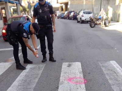 Herido un moañés al ser atropellado por una moto en Ramón Cabanillas