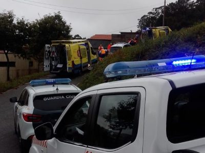 Heridos dos obreros, uno grave, que trabajaban en una vivienda en A Fraga