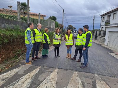 A Deputación supervisa os traballos de conservación e mellora do firme na EP-1201 Marín-Penizas