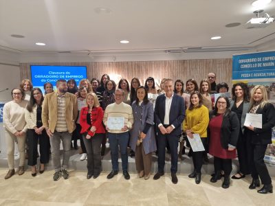 Varias persoas toparon traballo antes de finalizar o obradoiro dual de emprego de Marín