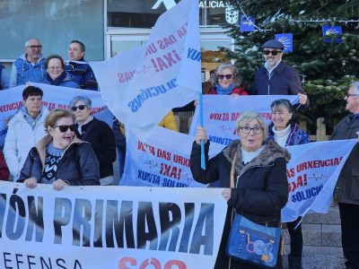 Moaña celebra en Vigo tres años pidiendo las urgencias