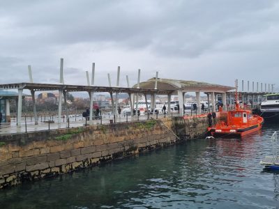 Portos renueva la marquesina de la terminal de pasajeros 