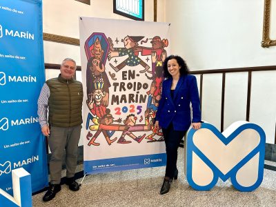 O espírito entroidero síntese en Marín, que presenta a programación e o cartel das festas