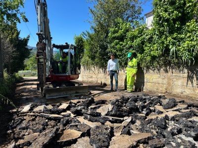 Marín inicia unha batería de reparacións de camiños no rural que benefiaciarán a cerca de 50 vivendas
