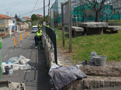 O Concello de Marín realiza melloras no entorno da Cañota con actuacións de mantemento e renovación urbana