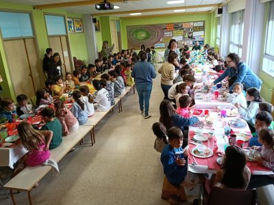 Alumnado do CEP Riomaior viaxará polos almorzos do mundo dende o comedor escolar