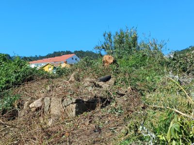 Hallan un antiguo molino en las obras del Eroski de Ximeau