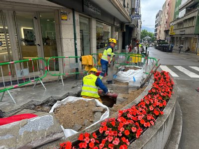Avanza a conexión entre o colector e a estación de bombeo do Río Lameira co colector xeral da Avenida de Ourense