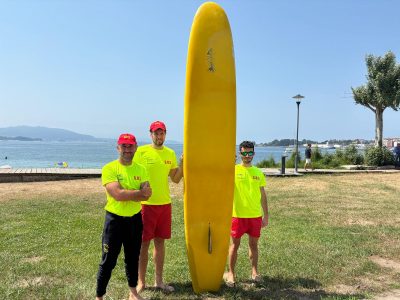 El servicio de socorrismo empieza in extremis en cinco playas de Cangas