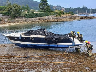El dueño del barco calcinado en Vilariño: “El que lo hizo fue a hacer daño”