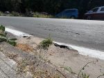 La carretera de Aldán se hunde por el mal estado de las tuberías
