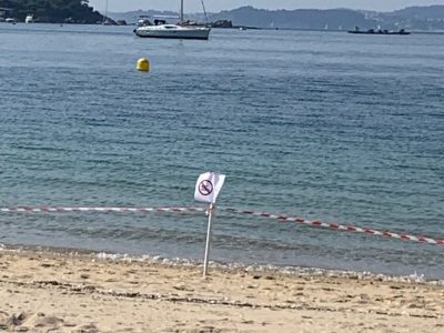 Prohibido el baño en la playa de Bueu por alta contaminación