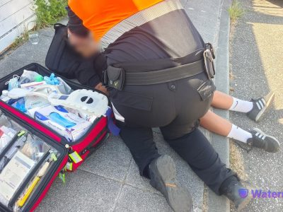 Un menor de Moaña herido al chocar contra un coche cuando circulaba en bicicleta