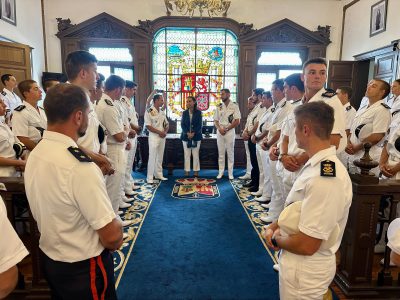 Recepción aos alumnos da Escola Naval
