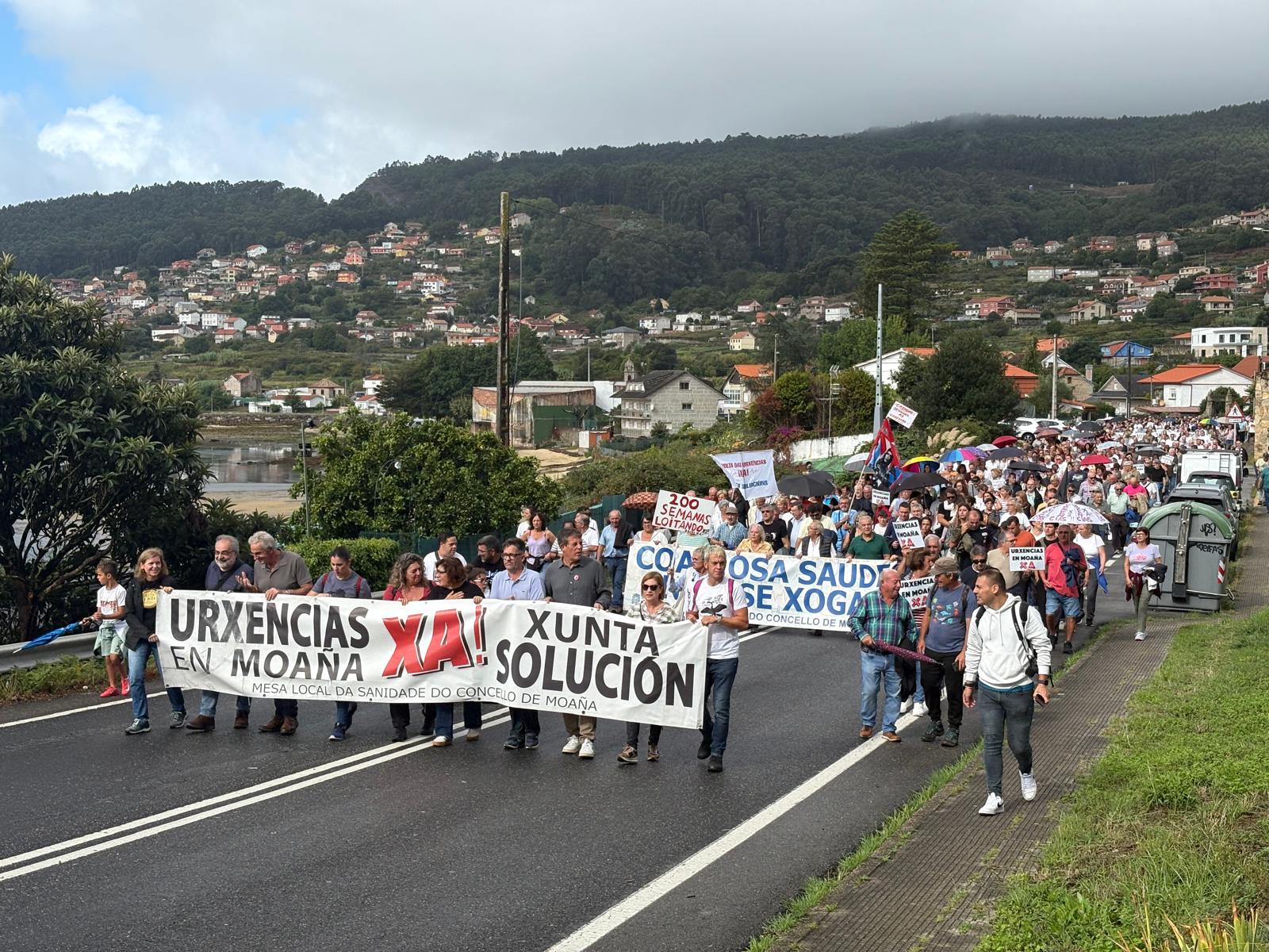 Manifestación Rande Urgencias Moaña