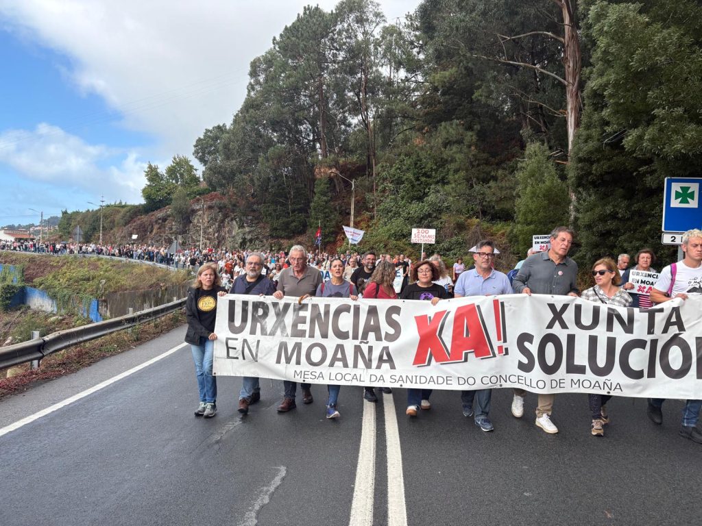 Manifestación Rande Urgencias Moaña