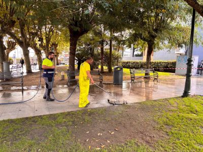 Arranca unha gran batida de chorreos e limpeza viaria no centro urbano de Marín, cunha inversión de case 25.000 euros