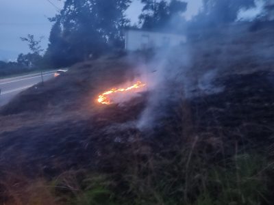 Denunciado un vecino de A Cerradiña, en Domaio, por una quema sin permiso