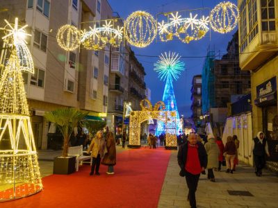 Alta ocupación en O Morrazo por las luces pero sin impacto en la hostelería
