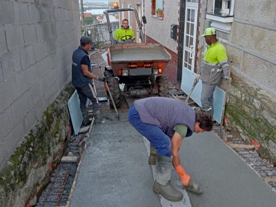 As obras en Pedreiras de Abaixo encaran a súa recta final co inicio da pavimentación