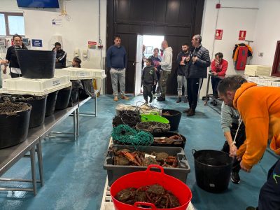 A Consellería do Mar concedeu unha axuda para a substitución da carreta elevadora da lonxa de Cangas