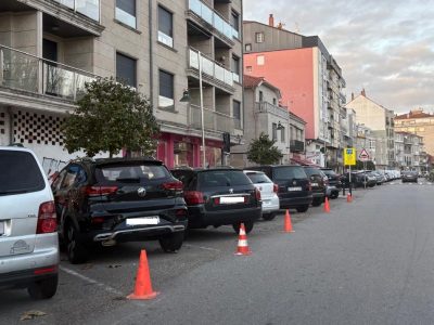 Moaña pintará hoy las plazas rotatorias en Concepción Arenal y Ramón Cabanillas