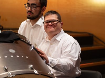 ‘Moi’, el joven rompe barreras de la Banda de Música de Moaña