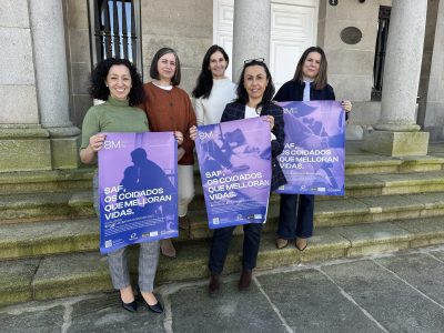Marín recoñece o labor das traballadoras do Servizo de Axuda no Fogar na campaña polo 8 de Marzo