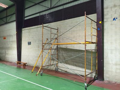 El pabellón de San Roque está cerrado por falta de seguridad