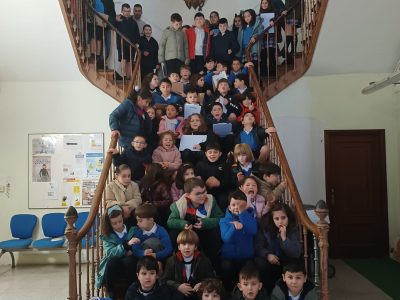 Bueu recibe a visita de 60 alumnos do CPR Virxe Milagrosa
