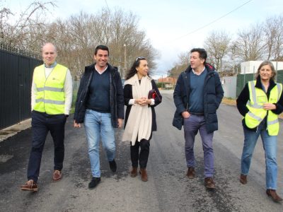 Máis de medio millón de euros para a mellora da EP-1202, onde as obras avanzan a moi bo ritmo