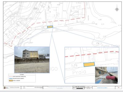 Moaña ya tiene listo el proyecto para reabrir el paseo de O Con
