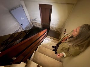 El olor y el rastro de la inundación en Noria