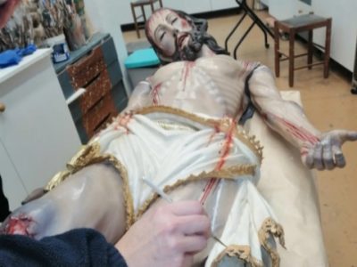 Cangas restaura el Cristo de Cerviño para preservar su legado en la Semana Santa