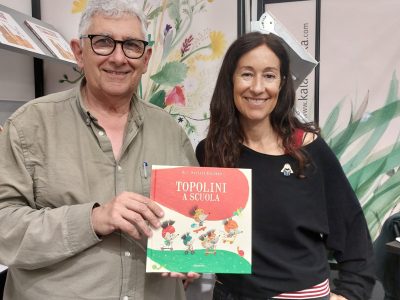 El autor cangués ‘Oli’, en la Feria de Bolonia