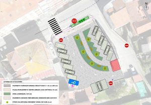 Zona verde, árbores, espazos de estacionamento e mobiliario urbano: así será a nova praza de Cantodarea